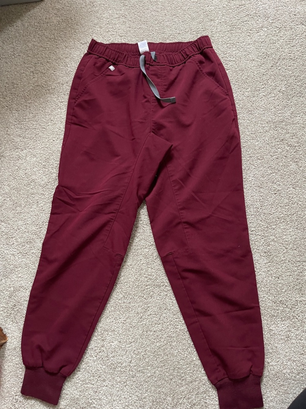 Figs Men's Burgundy Jogger Sweatpants